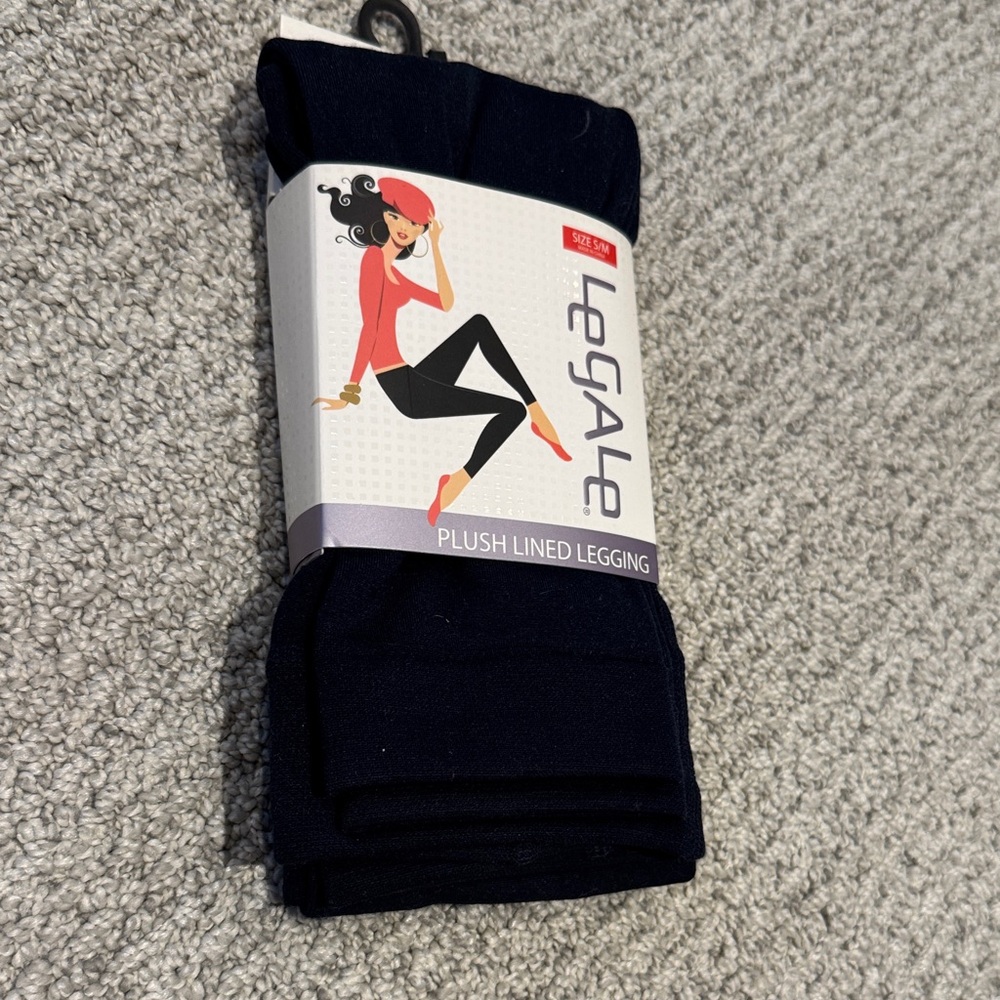 Legale Plush-Lined Women's Leggings - Navy